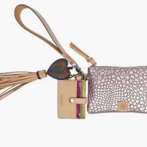 Consuela Lulu Combi Wristlet with Tassel and Card Holder